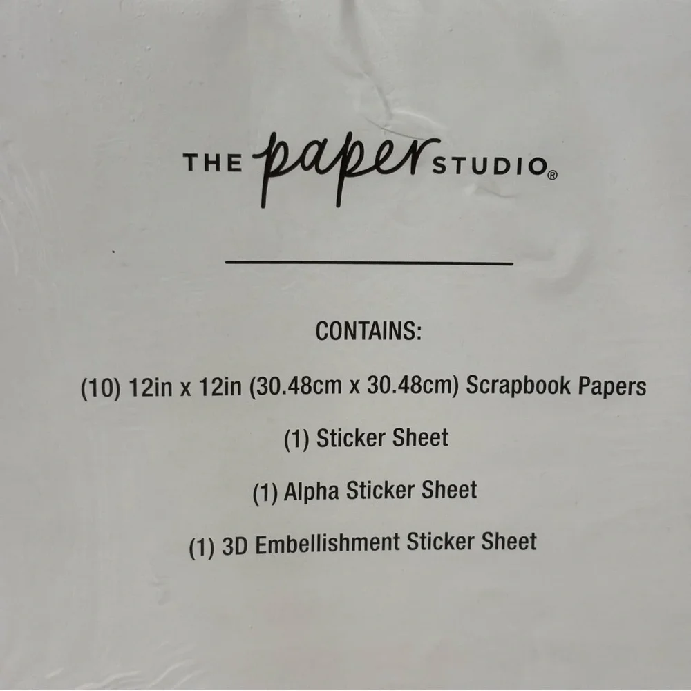 The Paper Studio Moody Floral Paper Crafting Scrapbook 13 Piece Kit